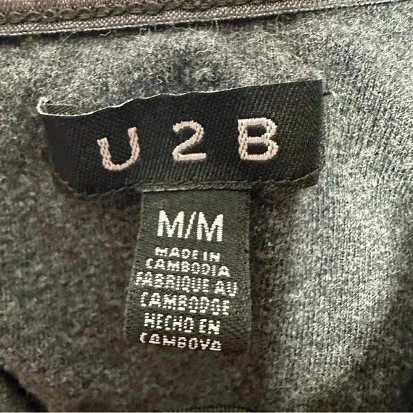 U2B Tank  Top Spagetti Straps Grey Size Medium - Picture 7 of 16